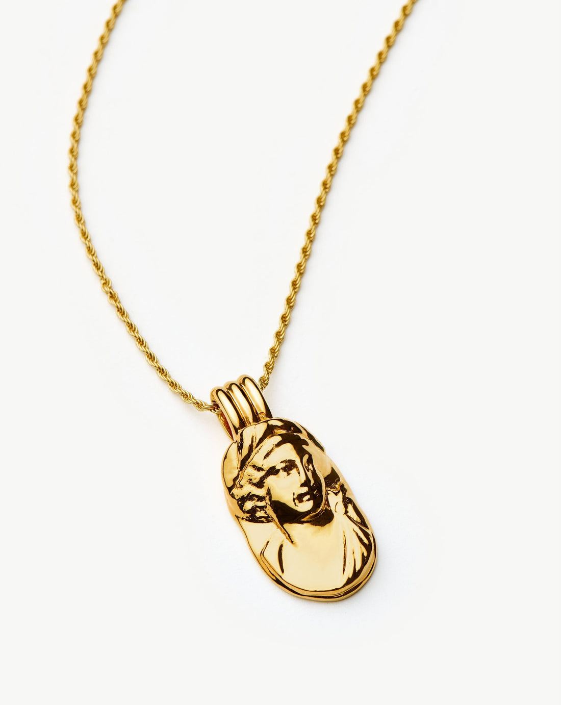 Figure relief necklace | 18ct Gold Plated