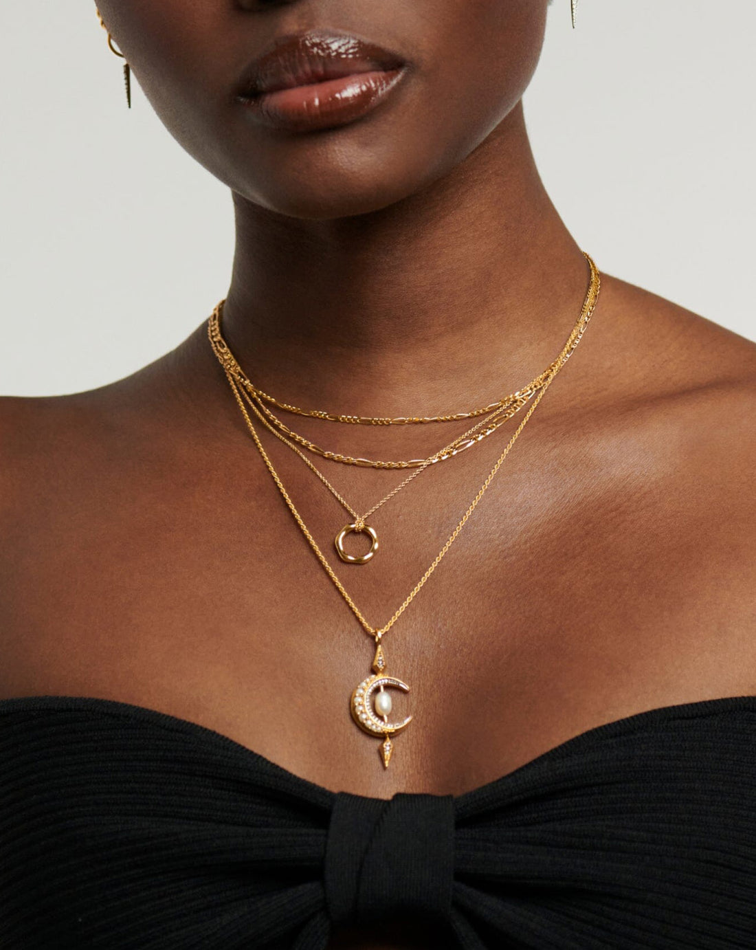 Melt Circle Necklace | 18ct Gold Plated