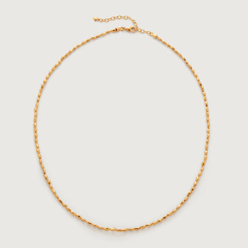 Mini Nugget Necklace Adjustable | 18ct Gold Plated