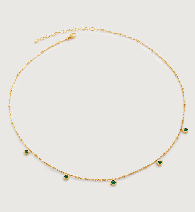 Mini Gem Choker Necklace| 18ct Gold Plated