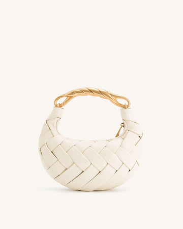 Orley Weave Handbag - White