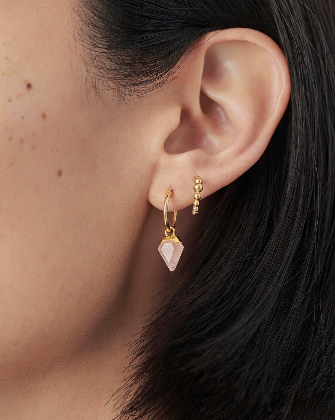 Triangle Diamond Shape Earrings | 18ct Gold Plated