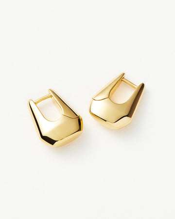 Bow Hoop Earrings | 18ct Gold Plated