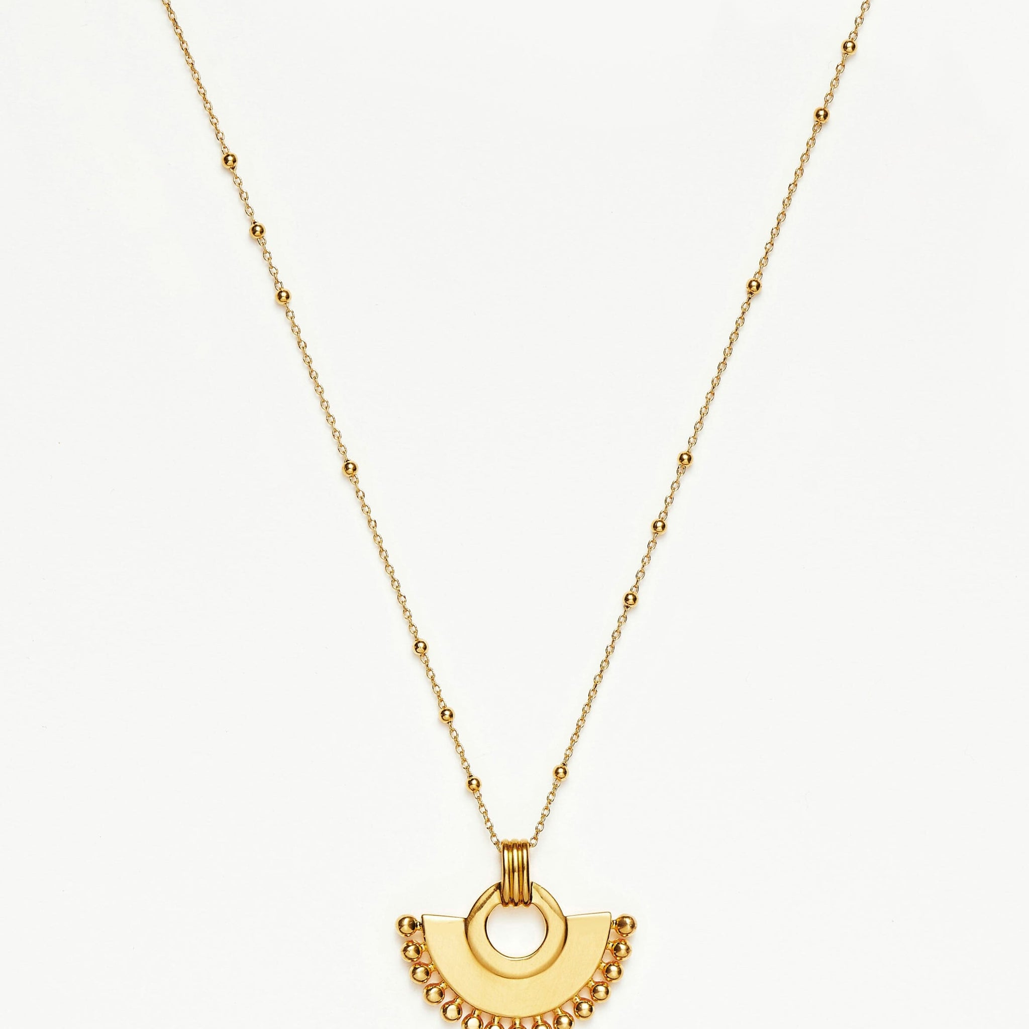 ZENYU FAN NECKLACE | 18ct Gold Plated