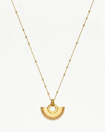 ZENYU FAN NECKLACE | 18ct Gold Plated