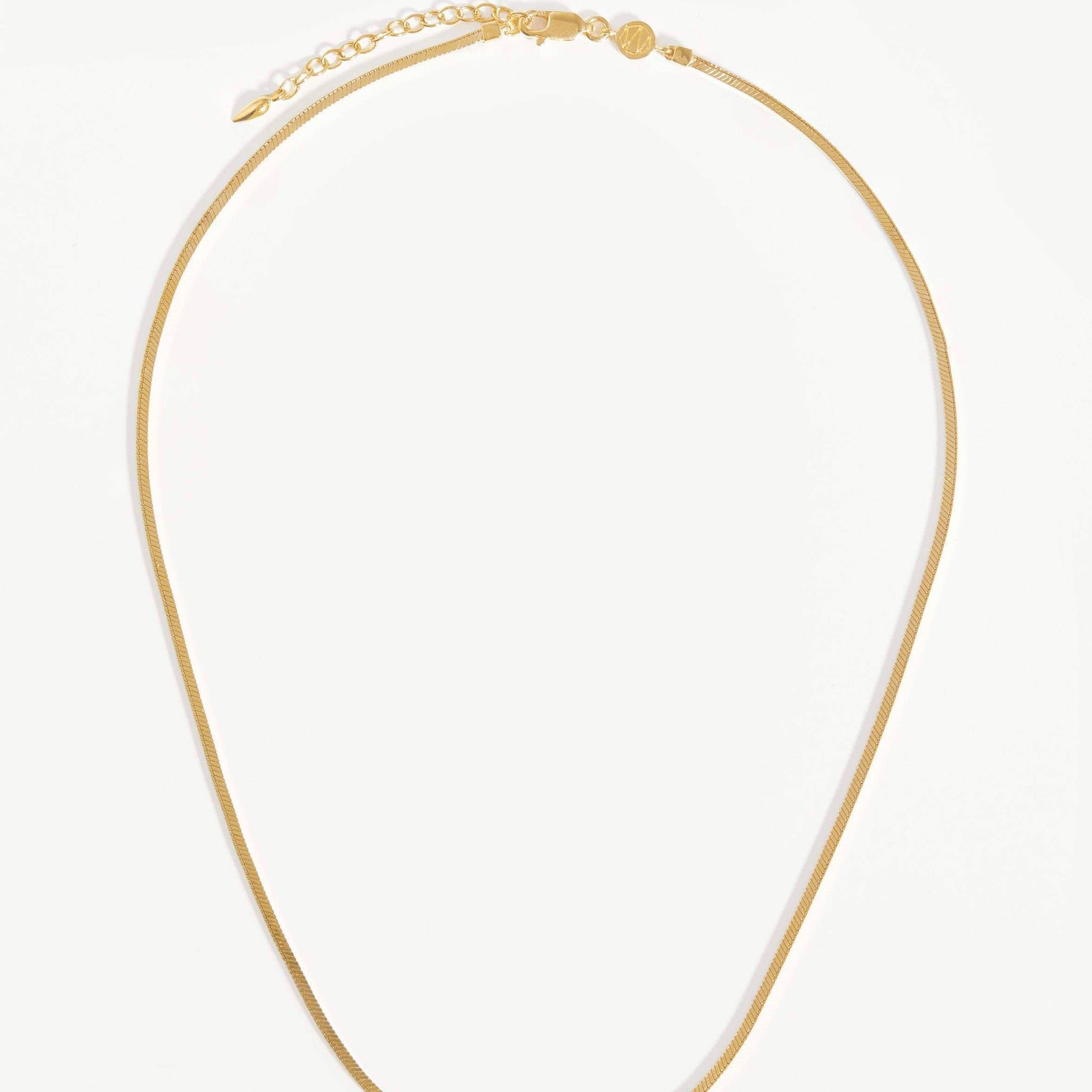 LUCY WILLIAMS SHORT SQUARE SNAKE CHAIN NECKLACE | 18ct Gold Plated