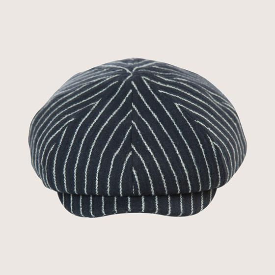 Caprio Pinstripe Eight-panels Newsboy Cap