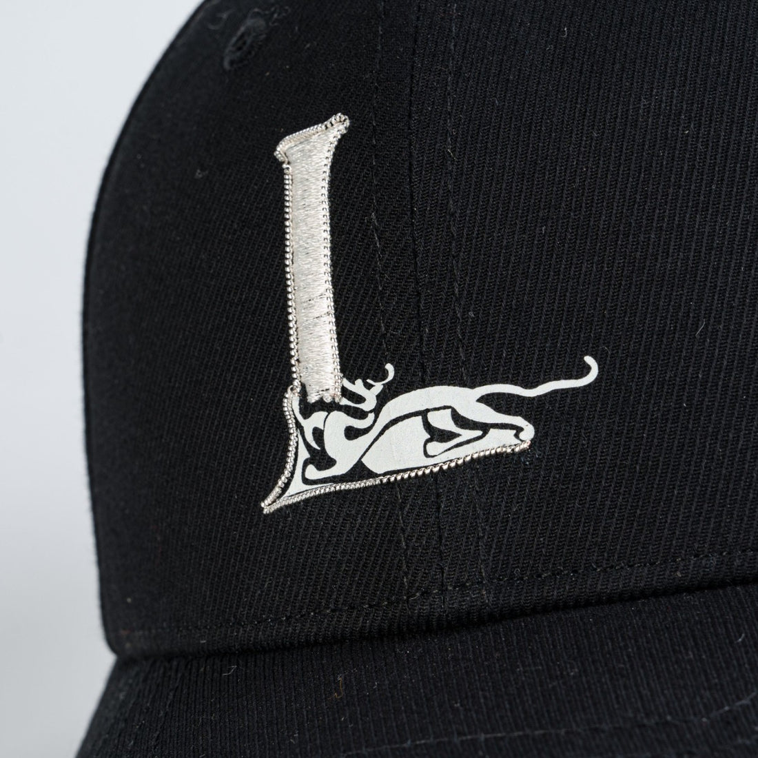 Silver luke embroidery baseball cap