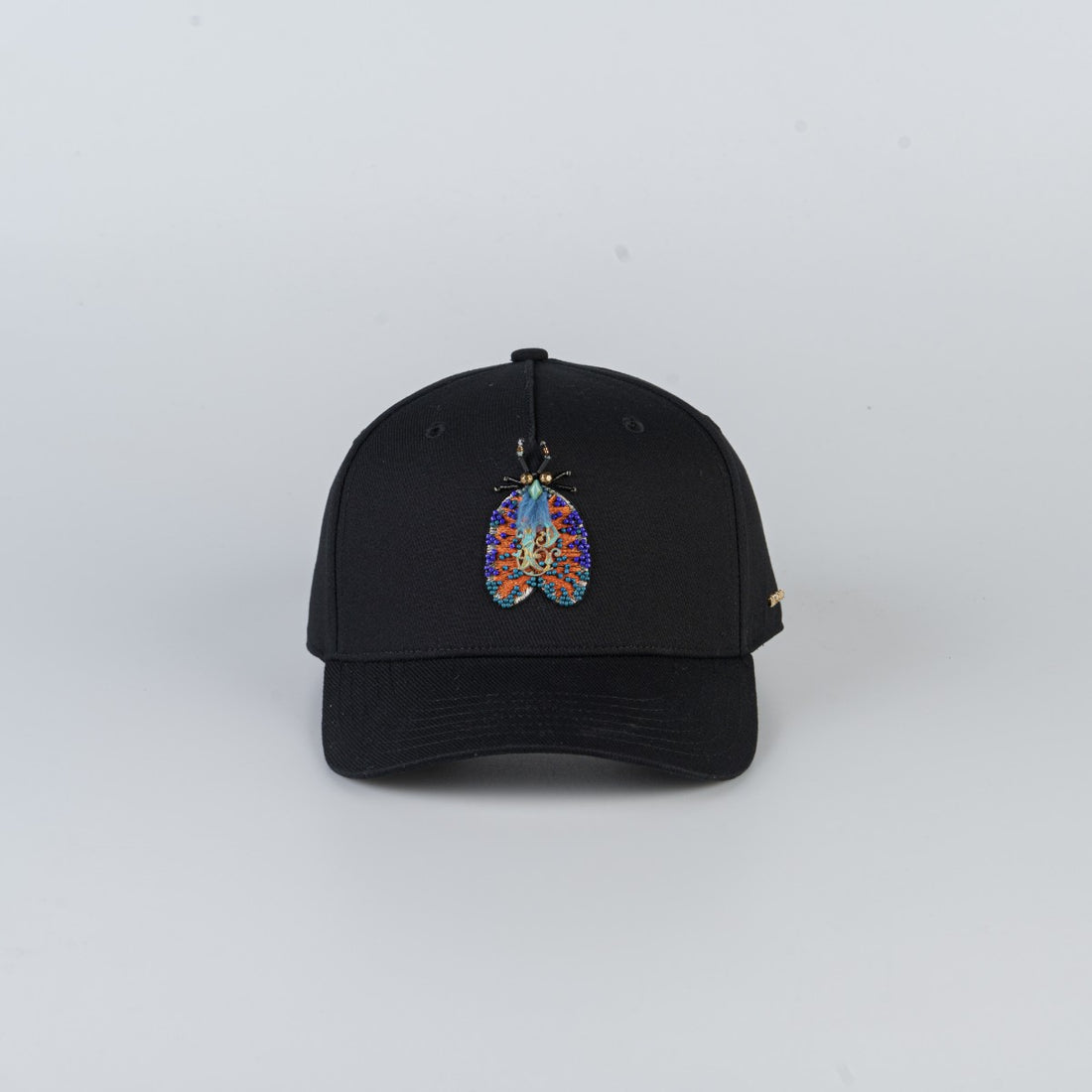 Bettle bead embroidery baseball cap