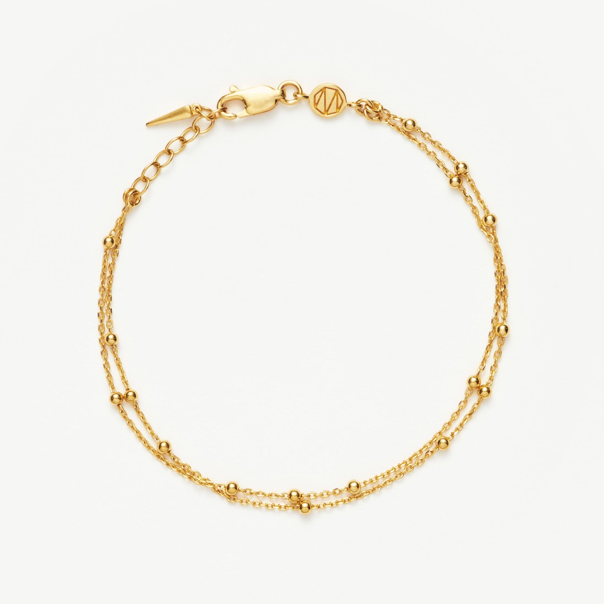 Double Chain Bracelet | 18ct Gold Plated