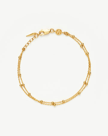 Double Chain Bracelet | 18ct Gold Plated