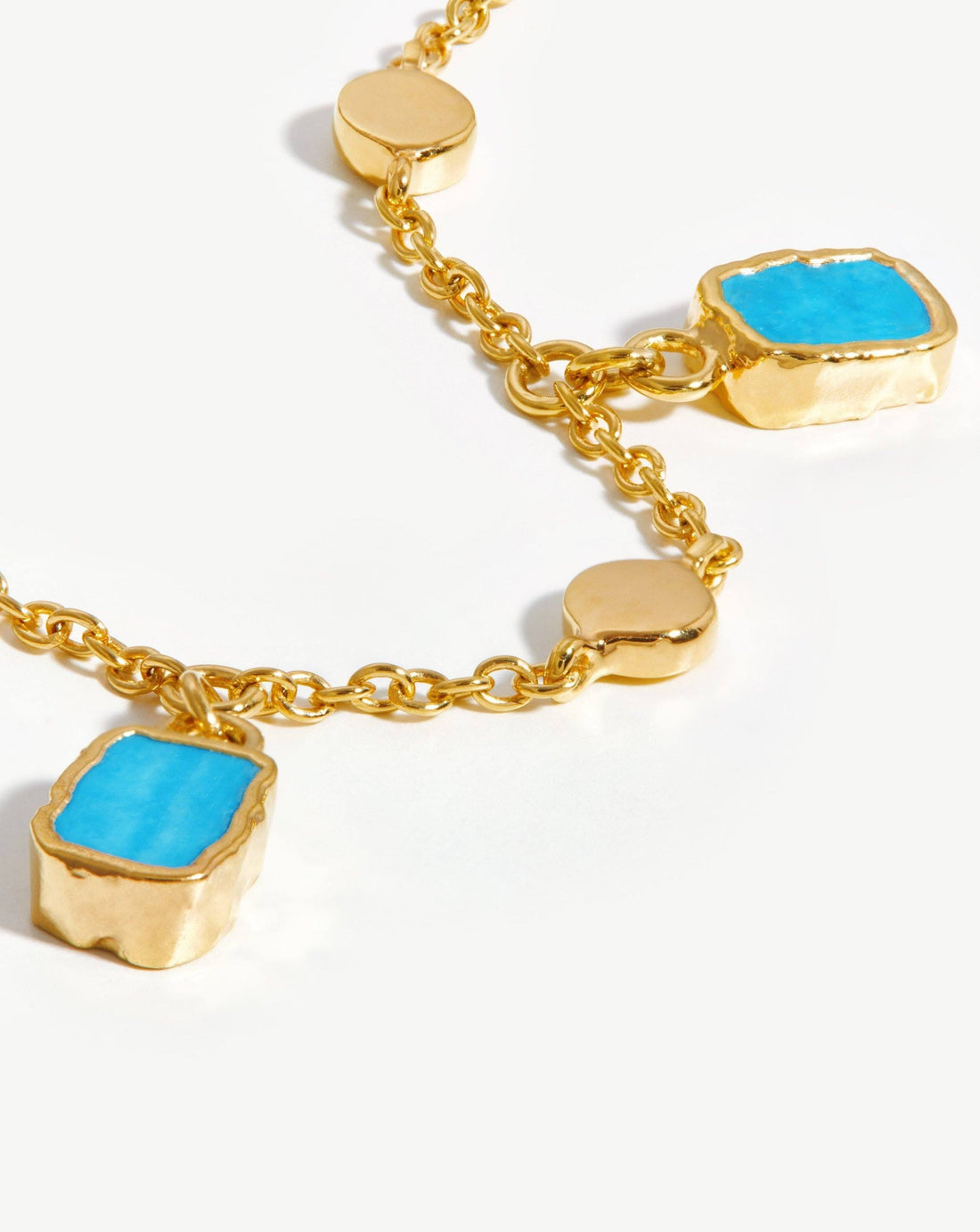 Lora Charm Bracelet | 18ct Gold Plated Turquoise