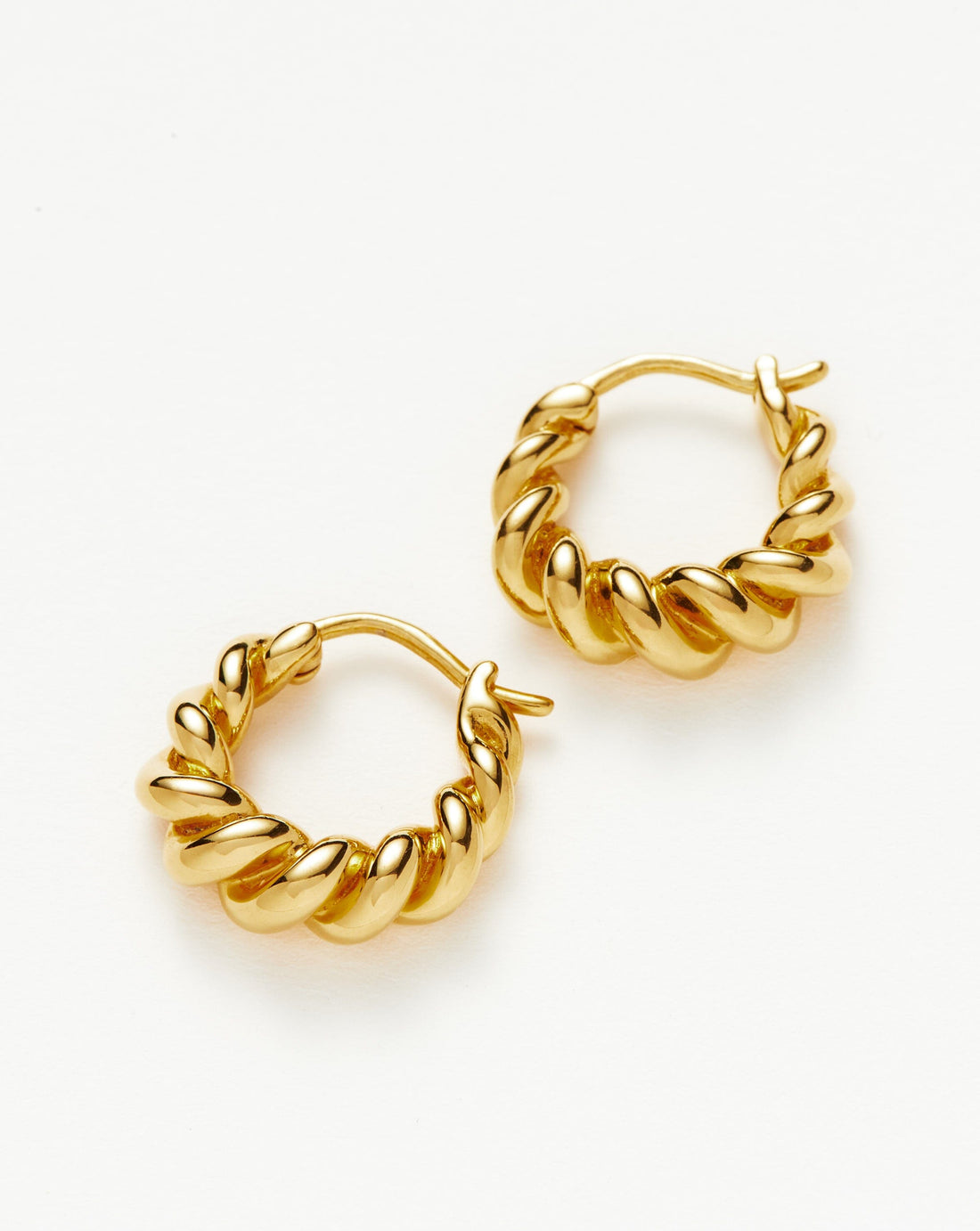 Mini Tidal Hoop Earrings | 18ct Gold Plated Vermeil