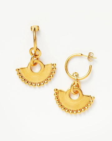 Zenla Chandelier Hoop Earrings | 18ct Gold Plated